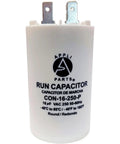 Universal Run Capacitor For Electric Motors 16 Mfd 250V With CBB60 Round Plastic Case Quarter Inch Quick Connect Terminals