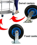 Heavy Duty Industrial Caster Wheels For Furniture And Workbenches Top Plate Rolling Castors With Swivel And Fixed Options