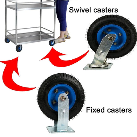Heavy Duty Industrial Caster Wheels For Furniture And Workbenches Top Plate Rolling Castors With Swivel And Fixed Options