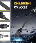 Rear CV Axle Shaft For Polaris Sportsman 450 HO 2016-2022 And Sportsman 570 2015-2022, Greased, Built Tough 4340 Chromoly