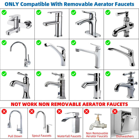 No Sweat 18 Piece Faucet Aerator Adapter Kit In Solid Brass And Chrome Makes Connecting Garden Hoses To Kitchen Or Bathroom Taps A Total Breeze With Universal Male Female Threads For A Rock Solid Fit