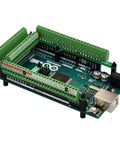 Ultra Tiny GPIO Terminal Block Breakout Board For Arduino Mega 2560, 2.54mm Pitch, 0.1 Inch, Supports 28 AWG To 18 AWG Wire, Screw Terminal, Pre-Soldered Assembly, FR-4 Dual Copper PCB, Easy Prototyping For Makers And Hobbyists on Arduino Mega board