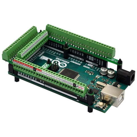 Ultra Tiny GPIO Terminal Block Breakout Board For Arduino Mega 2560, 2.54mm Pitch, 0.1 Inch, Supports 28 AWG To 18 AWG Wire, Screw Terminal, Pre-Soldered Assembly, FR-4 Dual Copper PCB, Easy Prototyping For Makers And Hobbyists on Arduino Mega board