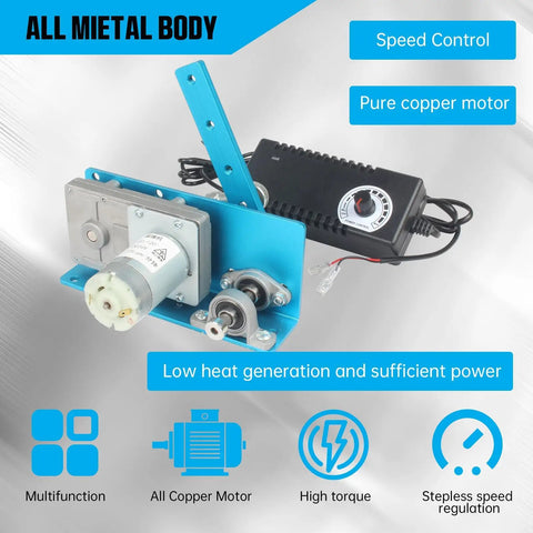 DC 24V Linear Actuator Reciprocating Motor With Adjustable Swing 20 To 120 Degrees And 275 RPM Speed Regulator, metal body