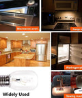 40 Watt 125V E17 Base Appliance Light Bulbs For Microwave Oven Refrigerator And Lava Lamp Six Pack Replacement scenes