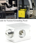 Five Pack Neutral Ground Lug Kit With Aluminum Ground Lugs For Electrical Panel And Ground Bar Installation, Sized For Four To Two Zero Gauge Wire, Includes Two Screws Per Lug, Silver Finish, Ready To Install
