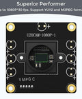 Highly Straightforward Plug And Play 1080P Hd Webcam with camera module and circuit diagram for streaming setup.