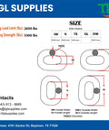Heavy Duty Workhorse 3/8 Inch G30 High Test Steel Chain Built Tough For Real World Hauling And Marine Tasks With 2650 Pound Load Rating And Corrosion Resistant Finish For Towing Winching Jobs Four Drums specification chart