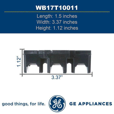 Genuine OEM Terminal Block Assembly Replacement For Range Stove Oven Wiring Harness Power Connection WB17T10011, side view
