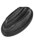 Front view of the Front Wheel Riser Block for Bike Trainers, sturdy molded plastic support for indoor turbo training, elevates wheel 1.5 inches.