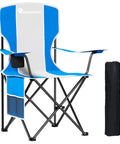 Heavy Duty Folding Camping Chair With 300 Lbs Capacity, High Back Comfort, Stable No Wobble, Portable Outdoor Lawn Chair