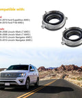 Hella Tough 4wd Auto Locking Hub Actuator Pair for 2003-2015 Ford and Lincoln models, showing two actuators on scenic road.