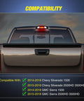 High Mount 3Rd Brake Light LED Cargo Lighting For Chevy Silverado And GMC Sierra Trucks 2014 2018 Rear Center Tail Light Upgrade