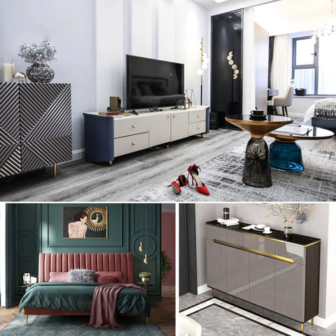 Brass Furniture Feet Set Of 4 With Adjustable Sofa And Cabinet Legs for modern living room and bedroom setups