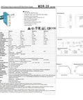 20W Single Output Industrial DIN Rail Power Supply specifications and diagrams for Heavy Duty 12 Volt Din Rail Power Supply 20 Watt Single Output Snap On Mount For Industrial Automation And Control Panels UL Certified.