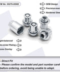 Lock Down Your Wheels With These Slick Chrome Wheel Lock Lug Nuts Set M12x1.5 with chrome finish and precision-machined details.