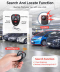110dB Vibration Car Alarm With 10 Level Sensitivity Adjustable Wireless Remote Anti Theft Device For Car Truck RV Motorcycle And E Bike Loud Security Alarm To Deter Thieves And Protect Your Ride, remote key fob in parking garage