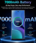 7000mAh Battery on Unlocked 5G Smartphone With Built In Stylus Pen 6.99 Inch HD Plus Display Android 14 System 12 GB RAM And 512 GB Storage Killer 7000 Mah Battery Dual SIM Face Unlock Desert Gold Built Different Goated Look