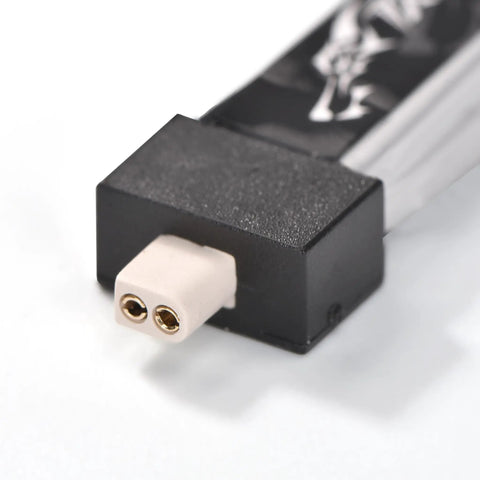 Close-up of BT2.0 plug on Four Pack BT2.0 300mAh 1S FPV Lipo Battery 3.8V 75C With BT2.0 Plug For Tiny Whoop Drones.