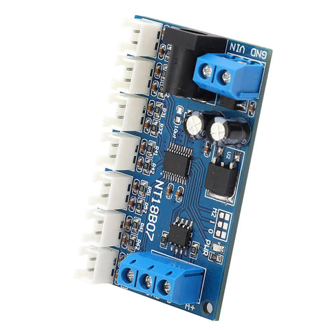 7 Channel RS485 Temperature Sensor Module With 6-24V Power Supply And Cascading Up To 247 Modules For PLC And Paperless Recorder Use