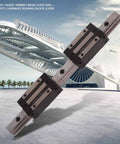 Precision HGR20 Linear Rail And Slide Set With Dual Bearings For Silky Smooth CNC Builds and Industrial Gear 300mm length.