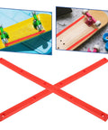 Abs Rail Guards For Longboard And Electric Skateboard With Impact Resistant Construction And Easy Install Orange Protective Rails