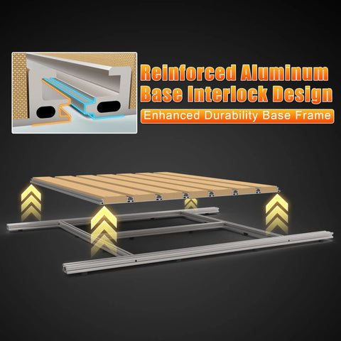 T-Slot Hybrid Spoilboard Work Table With Aluminum Profile Base Frame Upgrade Kit For XE-Ultra Core CNC Router Heavy Duty Built To Last Flexible And Versatile Modular Table For Precise Woodworking And Cutting