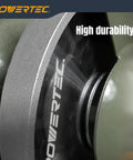 Close-up of Knockout Performance 6 Inch CBN Grinding Wheel 180 Grit showing solid aluminum frame and durable nickel finish.