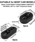 Nyuemystery 16 Pc Weld-On Exhaust Hanger Kit With Heavy Duty Zinc Rods And Rubber Insulators For Car Truck Suv To Stop Vibration Noise, EPDM rubber spacers