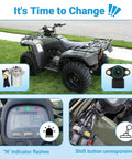 Rancher 350 Electric Power Shift Control Motor With Shift Angle Sensor Replacement For TRX350 2000-2006 on ATV dashboard
