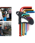 Premium Precision Metal Hex Key Kit With Extended Long Arm Handle For Tough Installations And Manufacturing Jobs That Let You Crush Any DIY Project Or Heavy Duty Work Fast Without the Frustration Of Stripping Screws Or Wasting Time, 9-piece