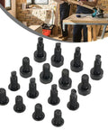 T15 Torx Security Doorbell Screws Kit, 16 Pcs Black Carbon Steel Fixing Set on white background