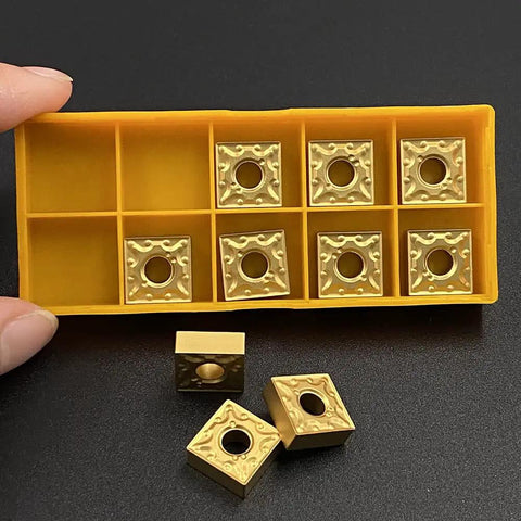 10 Piece Set Next Level Heavy Duty Carbide Turning Inserts For Lathe Machining Steel And Stainless Steel With PVD Coating SNMG431 MA Gold Durable High Precision Finish MSSNR Holder