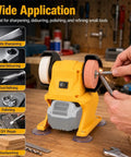 Badass Heavy Duty Cordless Mini Bench Grinder Compatible With DeWalt 20V Tools Portable for tool refining and polishing.