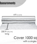 Top Shelf Radiant Barrier Foil Roll With Heavy Duty Reflective Insulation That Kicks Serious Attic Heat And Keeps The Place Chill While Slashing Power Bills At 250 By 4 Feet, showing 250 ft by 4 ft dimensions.