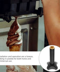 Plastic Ice Cream Maker Nut Fastener Replacement Part with soft serve machine in use, showing sturdy material and universal fit.