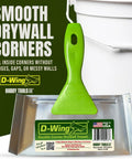 Bi Directional D Wing Drywall Corner Trowel Seven And A Half Inch Stainless Steel Blade With Polymer Handle For Inside Corners