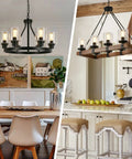 Dining and kitchen areas with pendant lights featuring Four Pack Clear Seeded Glass Shades For Pendant Lights And Chandeliers.