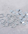 Heavy Duty 1000kg Tie Down D Ring Load Anchor Set For Trucks Trailers And Boats With Forged Iron D Ring And Mounting Brackets