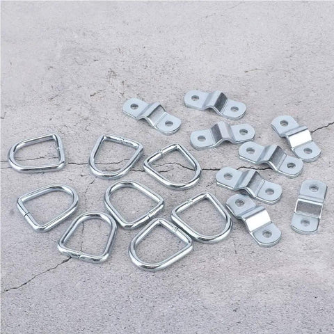 Heavy Duty 1000kg Tie Down D Ring Load Anchor Set For Trucks Trailers And Boats With Forged Iron D Ring And Mounting Brackets