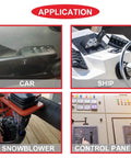 Applications of 4 Pack Momentary Motor Polarity Reverse DPDT Rocker Switches 12V DC 20A on car, ship, snowblower, control panel