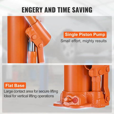 Heavy Duty Hydraulic Long Ram Jack 4 Ton Engine Hoist Cylinder With Single Piston Pump And Flat Base For Engine Lifts overview