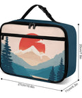 Mountain Landscape Insulated Lunch Box Reusable Cooler Bag Tote For Women Men Kids Sun Design Lunch Box Keeps Food Fresh Or Warm