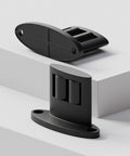 Sliding Barn Door Floor Guide 2 Pack Bottom Double-Sided Small Rollers Guides Aluminum Alloy Floor Mounted for Smooth Quiet Door Sliding