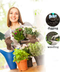 Durable Magnesium Alloy Garden Shovel For Digging And Planting With Ergonomic Non Slip Plastic Handle in garden setting
