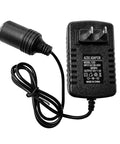 Hassle Free AC To DC Converter 100-240V To 12V 2A 24W Power Supply with cigarette lighter socket and plug for car gadgets.