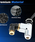 BA14500 One Quarter Inch Pneumatic Control Valve Air Toggle Switch featuring aluminum alloy and ABS material.
