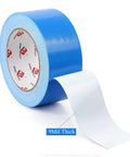 Blue Heavy Duty Duct Tape 9 Mil Thick 2 Inch By 30 Yard Roll Waterproof Tear By Hand Adhesive Industrial Strength Built Tough Yet Flexible For Indoor Outdoor Repairs Patch Holes Seal Cracks No Residue Multi Use roll with 9Mil Thick label