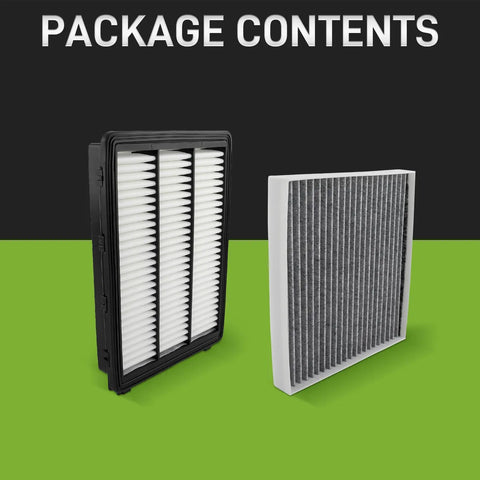 Package contents of Engine Air Filter And Cabin Filter Combo Set For Hyundai Tucson 2016 2021 And Kia Sportage 2017 2022