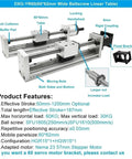 NEMA 23 Motor Sliding Table Kit Featuring Linear Actuator Rail Stage And Electric Handwheel For Knockout CNC Workbench XYZ Axis Precision On Sturdy Aluminum Profiles Gonna Nail Your Workshop Projects Smooth As Butter Ready To Roll Package image showing DXG-YR60 ballscrew linear table with detailed components.